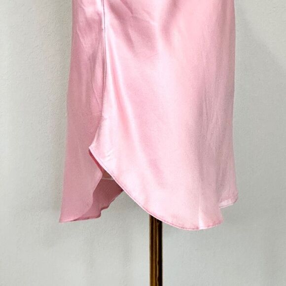 Cinq a Sept Marta Cami S Venus Pink Silk Cowl Neck Romantic Coquette Classic - Picture 11 of 12